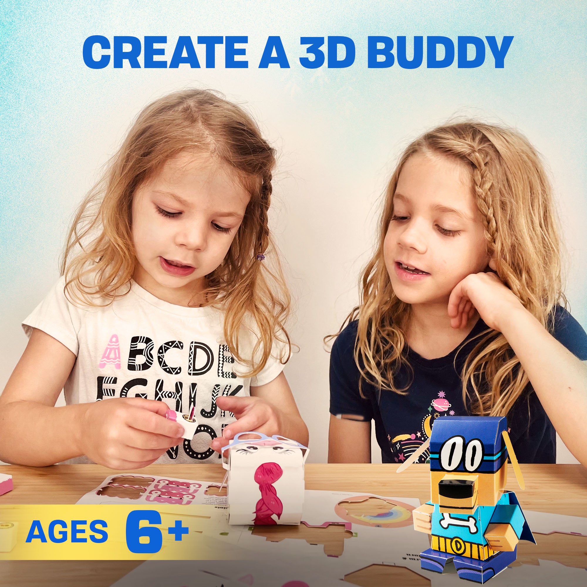 CUBLES The Bark Knight paper craft kit featuring poseable character pieces for creative play.